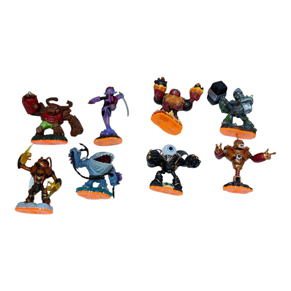 Skylanders Giants Complete Set 8 Original Fig Thumpback Swarm Bouncer Tree Rex